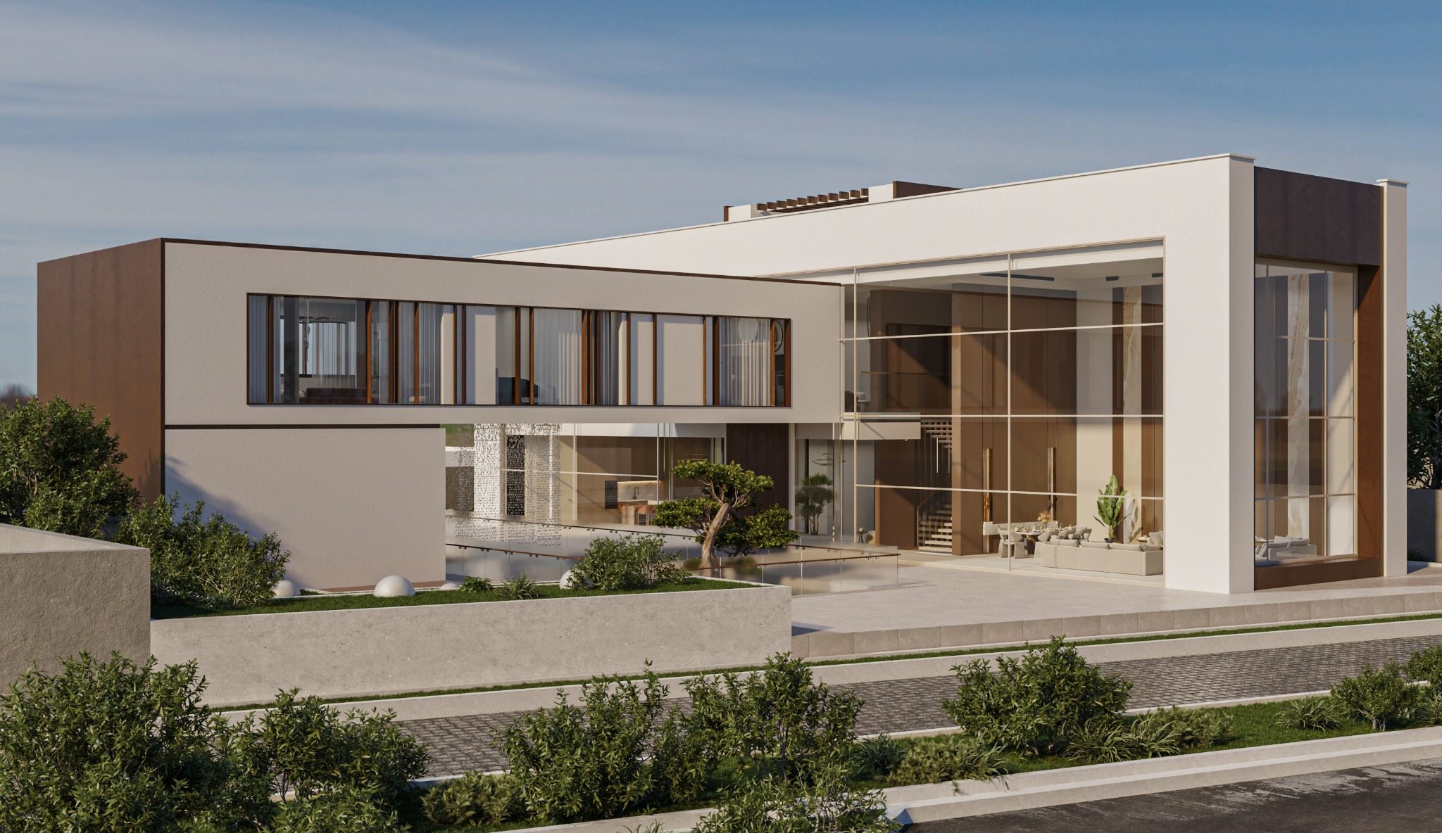 Sunken Heaven Villa in the morning, Pearl Jumeirah